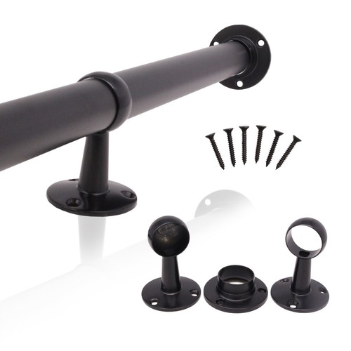 Wardrobe rail black hanging - rail,