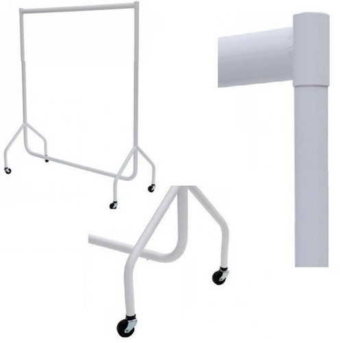 White clothes rail - clothes, rack