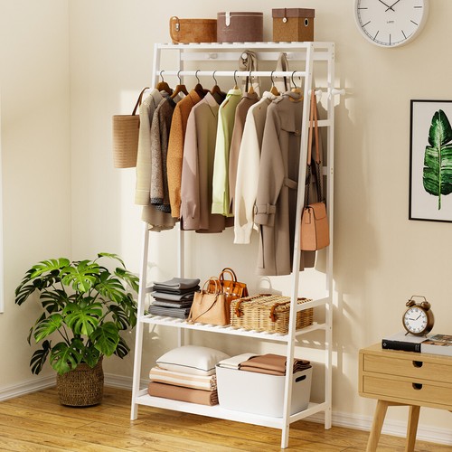 Wooden clothes stand garment - stand,