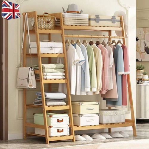 Wood clothes rail - rack, garment