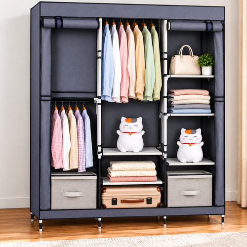 Portable clothes wardrobe - clothes,
