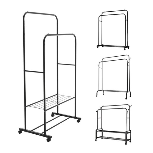 Double clothes rail rack - double,